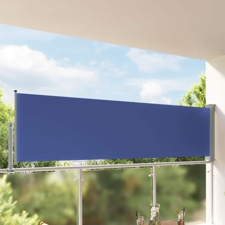 Toldo lateral retráctil de jardín azul 100x300 cm en Sombrillas | Comprar online en Foru.es