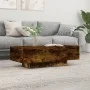 Smoked oak engineered wood coffee table 100x49.5x31cm by vidaXL, Coffee table - Ref: Foro24-833893, Price: 80,34 €, Discount: %