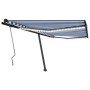 Toldo manual retráctil con LED azul y blanco 400x350 cm en Toldos | Comprar online en Foru.es