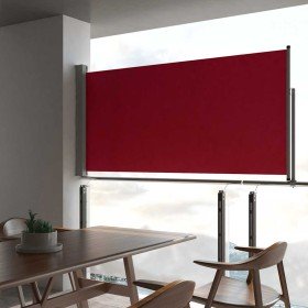 Toldo lateral retráctil de jardín rojo 120x300 cm en Sombrillas | Comprar online en Foru.es