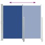 Toldo lateral retráctil para patio azul 140x300 cm en Sombrillas | Comprar online en Foru.es