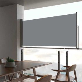 Toldo lateral retráctil de jardín gris 60x300 cm en Sombrillas | Comprar online en Foru.es
