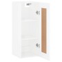 Armario de pared madera ingeniería blanco brillo 34,5x34x90 cm de vidaXL, Aparadores - Ref: Foro24-830494, Precio: 42,73 €, D...