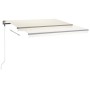 Toldo manual retráctil con LED color crema 400x350 cm en Toldos | Comprar online en Foru.es