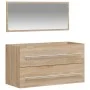 Armario de baño con espejo madera de ingeniería roble Sonoma de vidaXL, Muebles de baño - Ref: Foro24-833881, Precio: 57,91 €...