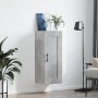 Armario de pared madera ingeniería gris hormigón 34,5x34x90 cm de vidaXL, Aparadores - Ref: Foro24-830528, Precio: 48,90 €, D...