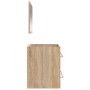 Armario de baño con espejo madera de ingeniería roble Sonoma de vidaXL, Muebles de baño - Ref: Foro24-833881, Precio: 79,33 €...