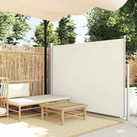 Toldo lateral retráctil de jardín color crema 170x300 cm en Sombrillas | Comprar online en Foru.es