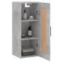 Armario de pared madera ingeniería gris hormigón 34,5x34x90 cm de vidaXL, Aparadores - Ref: Foro24-830528, Precio: 48,32 €, D...