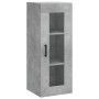 Armario de pared gris hormigón 34,5x34x90 cm de vidaXL, Aparadores - Ref: Foro24-828920, Precio: 52,38 €, Descuento: %