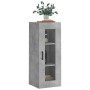 Armario de pared gris hormigón 34,5x34x90 cm de vidaXL, Aparadores - Ref: Foro24-828920, Precio: 52,38 €, Descuento: %