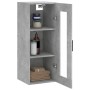 Armario de pared gris hormigón 34,5x34x90 cm de vidaXL, Aparadores - Ref: Foro24-828920, Precio: 52,38 €, Descuento: %