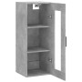 Armario de pared gris hormigón 34,5x34x90 cm de vidaXL, Aparadores - Ref: Foro24-828920, Precio: 52,38 €, Descuento: %
