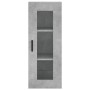 Armario de pared gris hormigón 34,5x34x90 cm de vidaXL, Aparadores - Ref: Foro24-828920, Precio: 52,38 €, Descuento: %