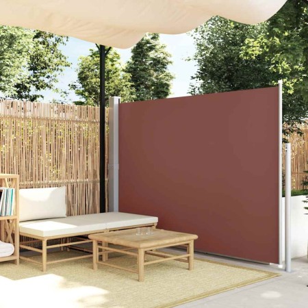Toldo lateral retráctil de jardín marrón 170x300 cm en Sombrillas | Comprar online en Foru.es