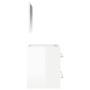 Armario de baño con espejo madera de ingeniería blanco brillo de vidaXL, Muebles de baño - Ref: Foro24-833883, Precio: 62,28 ...