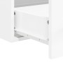 Armario de baño con espejo madera de ingeniería blanco brillo de vidaXL, Muebles de baño - Ref: Foro24-833883, Precio: 62,28 ...