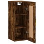 Armario de pared madera ingeniería roble ahumado 34,5x34x90 cm de vidaXL, Aparadores - Ref: Foro24-830489, Precio: 48,76 €, D...