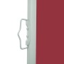 Toldo lateral retráctil de jardín rojo 100x300 cm en Sombrillas | Comprar online en Foru.es