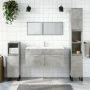 Armario de baño con espejo madera de ingeniería gris hormigón de vidaXL, Muebles de baño - Ref: Foro24-833887, Precio: 51,24 ...