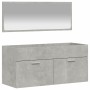 Armario de baño con espejo madera de ingeniería gris hormigón de vidaXL, Muebles de baño - Ref: Foro24-833887, Precio: 69,94 ...