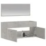 Armario de baño con espejo madera de ingeniería gris hormigón de vidaXL, Muebles de baño - Ref: Foro24-833887, Precio: 51,24 ...