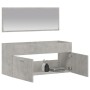 Armario de baño con espejo madera de ingeniería gris hormigón de vidaXL, Muebles de baño - Ref: Foro24-833887, Precio: 69,94 ...