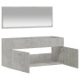 Armario de baño con espejo madera de ingeniería gris hormigón de vidaXL, Muebles de baño - Ref: Foro24-833887, Precio: 69,94 ...