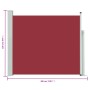 Toldo lateral retráctil de jardín rojo 100x300 cm en Sombrillas | Comprar online en Foru.es