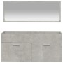 Armario de baño con espejo madera de ingeniería gris hormigón de vidaXL, Muebles de baño - Ref: Foro24-833887, Precio: 69,94 ...