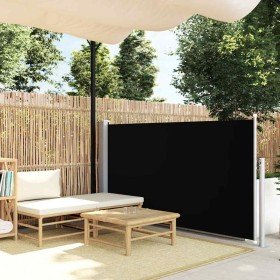 Toldo lateral retráctil de jardín negro 100x500 cm en Sombrillas | Comprar online en Foru.es