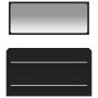 Armario de baño con espejo madera de ingeniería negro de vidaXL, Muebles de baño - Ref: Foro24-833880, Precio: 61,70 €, Descu...