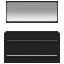 Badezimmerschrank mit Spiegelholz schwarz von vidaXL, Badezimmermöbel - Ref: Foro24-833880, Preis: 61,08 €, Rabatt: %