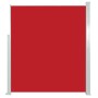 Toldo lateral retráctil de jardín rojo 100x500 cm en Sombrillas | Comprar online en Foru.es