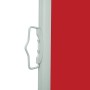 Toldo lateral retráctil de jardín rojo 100x500 cm en Sombrillas | Comprar online en Foru.es