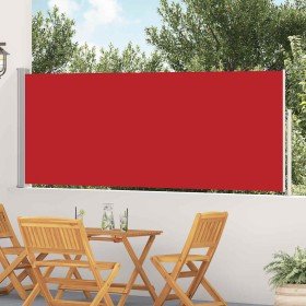 Toldo lateral retráctil de jardín rojo 120x500 cm en Sombrillas | Comprar online en Foru.es
