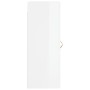 Armario de pared madera ingeniería blanco brillo 34,5x34x90 cm de vidaXL, Aparadores - Ref: Foro24-830478, Precio: 51,29 €, D...