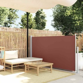 Toldo lateral retráctil de jardín marrón 120x500 cm en Sombrillas | Comprar online en Foru.es