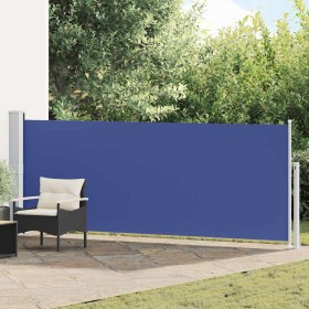 Toldo lateral retráctil de jardín azul 140x500 cm en Sombrillas | Comprar online en Foru.es