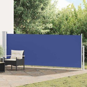 Toldo lateral retráctil de jardín azul 140x500 cm en Sombrillas | Comprar online en Foru.es