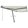 Toldo de pie automático crema 400x350 cm en Toldos | Comprar online en Foru.es