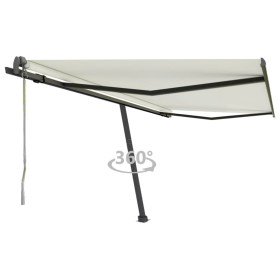 Toldo de pie automático crema 400x350 cm en Toldos | Comprar online en Foru.es