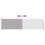 Toldo lateral retráctil de jardín gris 140x500 cm en Sombrillas | Comprar online en Foru.es