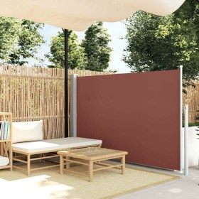 Toldo lateral retráctil de jardín marrón 140x500 cm en Sombrillas | Comprar online en Foru.es