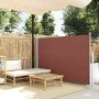 Toldo lateral retráctil de jardín marrón 140x500 cm en Sombrillas | Comprar online en Foru.es