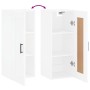 Armario de pared madera de ingeniería blanco 34,5x34x90 cm de vidaXL, Aparadores - Ref: Foro24-830508, Precio: 58,04 €, Descu...
