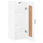 Armario de pared madera ingeniería blanco brillo 34,5x34x90 cm de vidaXL, Aparadores - Ref: Foro24-830502, Precio: 52,78 €, D...