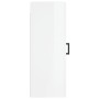 Armario de pared madera ingeniería blanco brillo 34,5x34x90 cm de vidaXL, Aparadores - Ref: Foro24-830502, Precio: 52,78 €, D...