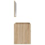 Armario de baño con espejo madera de ingeniería roble Sonoma de vidaXL, Muebles de baño - Ref: Foro24-833886, Precio: 70,49 €...