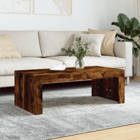 Mesa de centro madera de ingeniería roble ahumado 102x50x36 cm de vidaXL, Mesas de centro - Ref: Foro24-823371, Precio: 52,49...